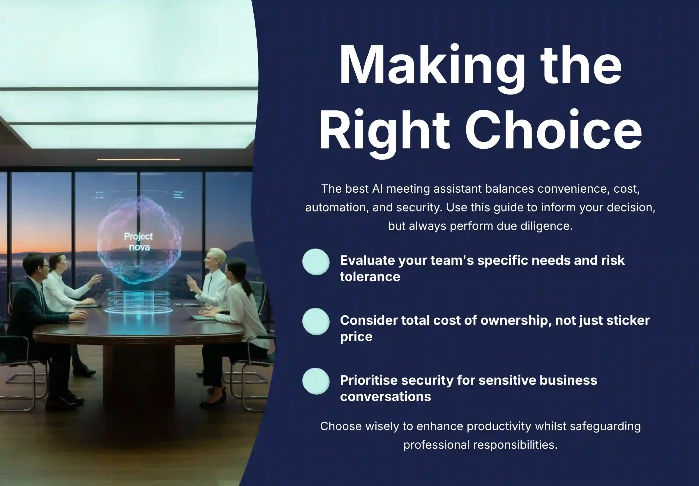 Making the Right Choice Framework