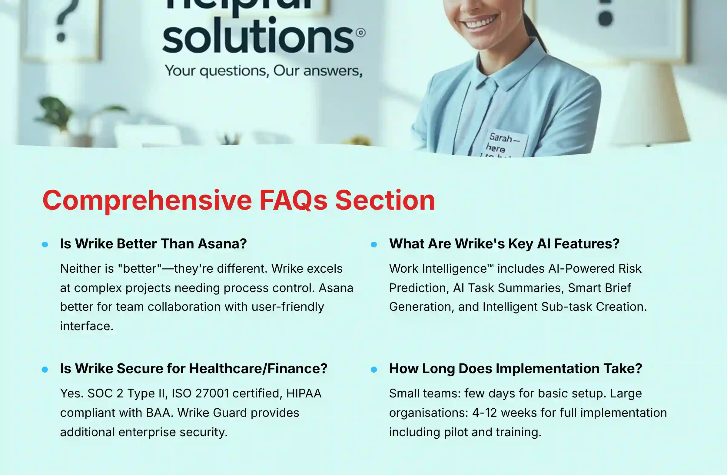 Comprehensive FAQs Section