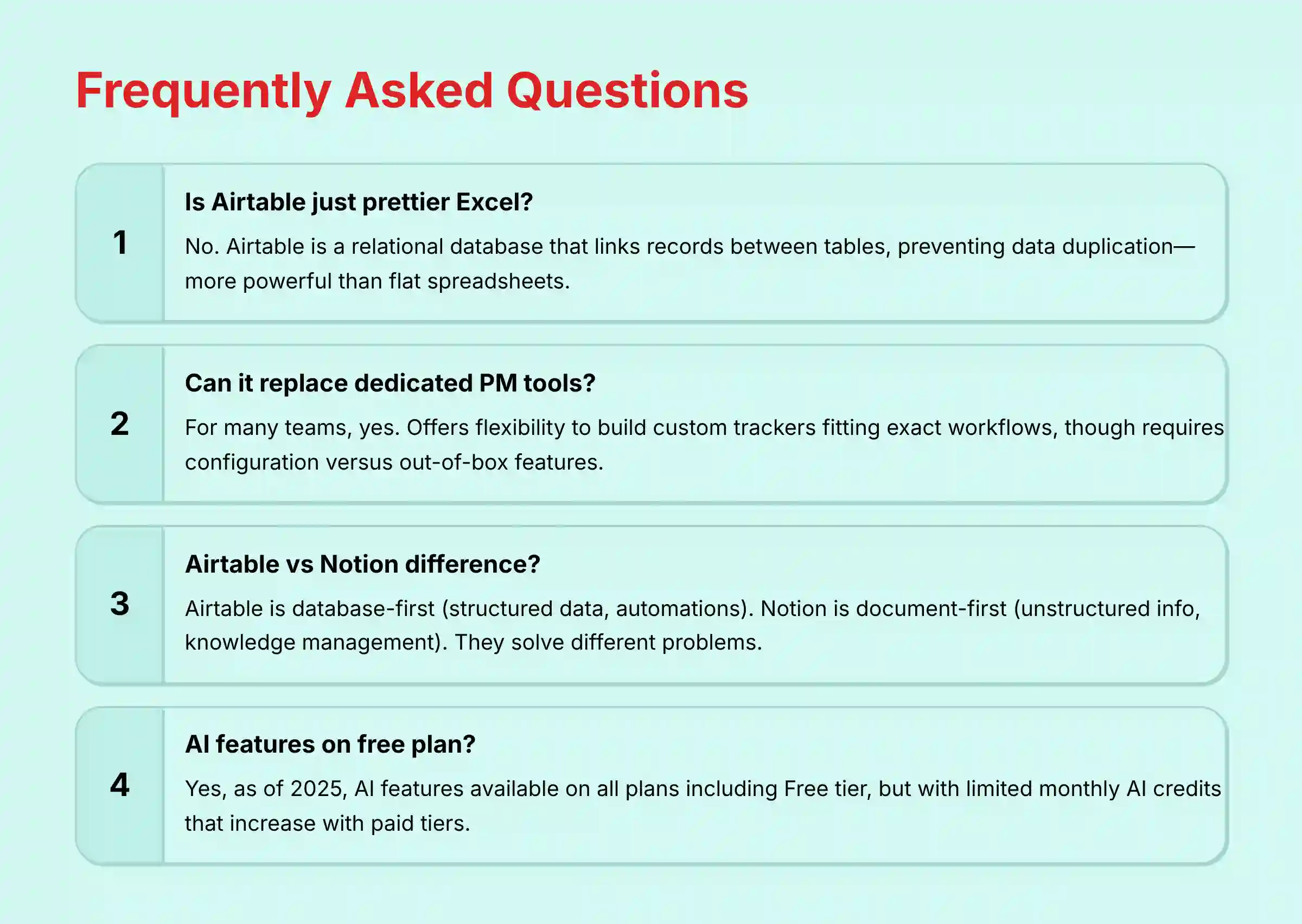 Frequently Asked Questions FAQs About Airtable