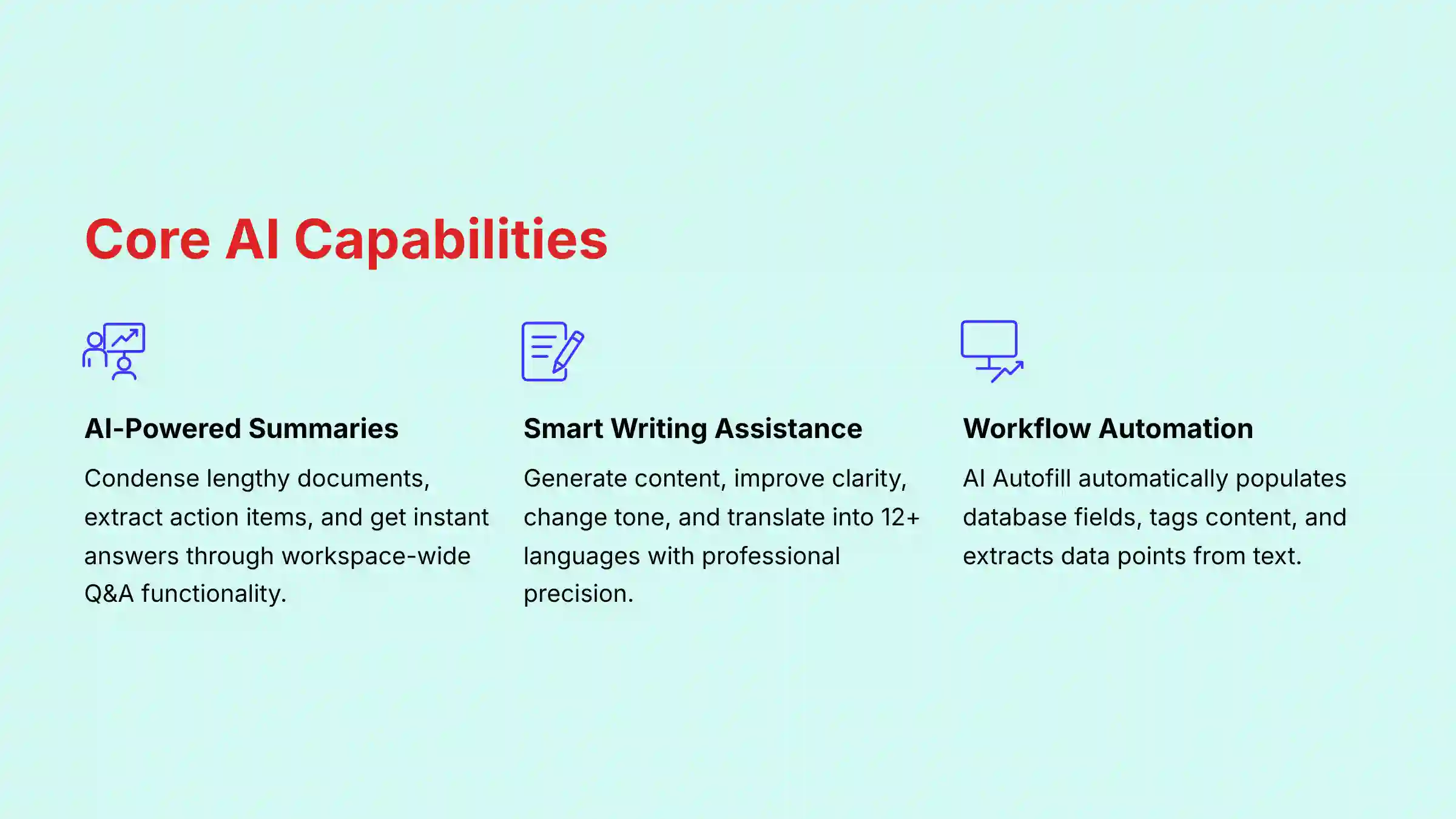 Core AI Capabilities