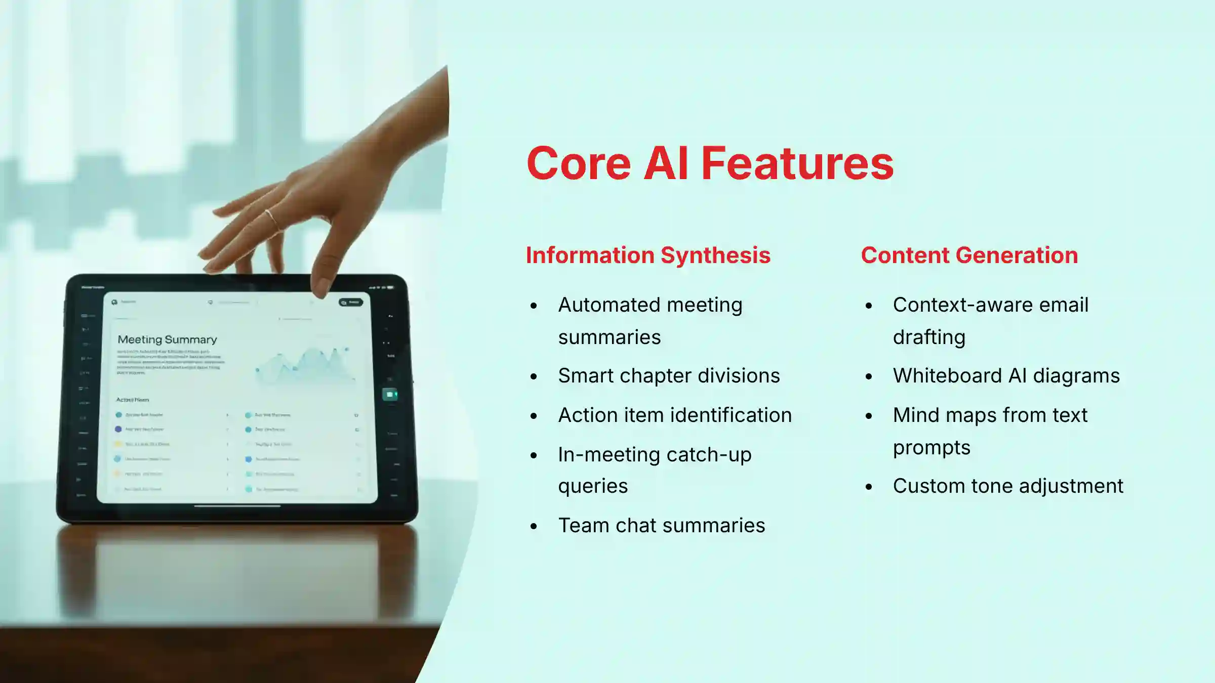 Core AI Features of Zoom AI Companion for Project Teams