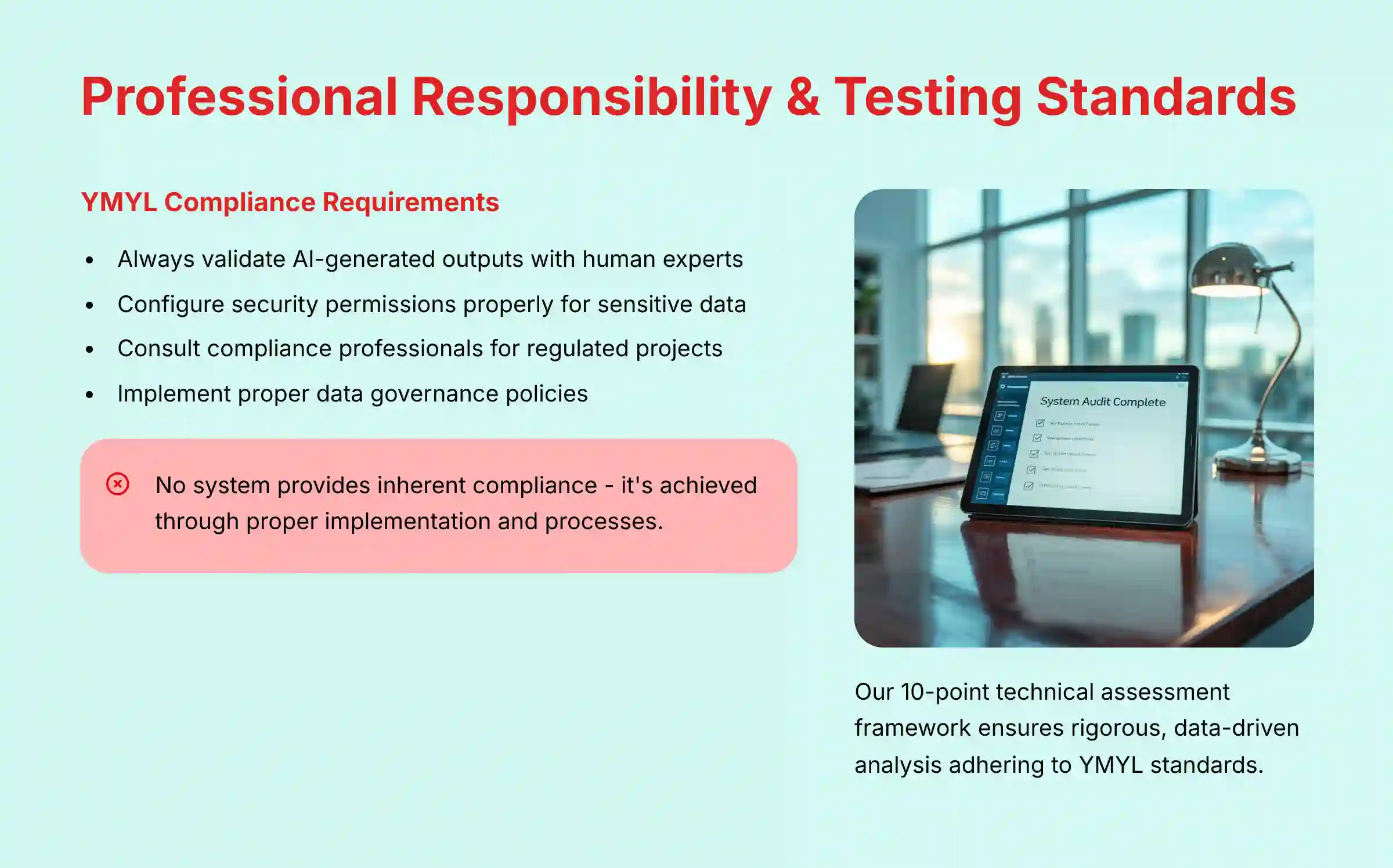 Professional Responsibility and Testing Standards
