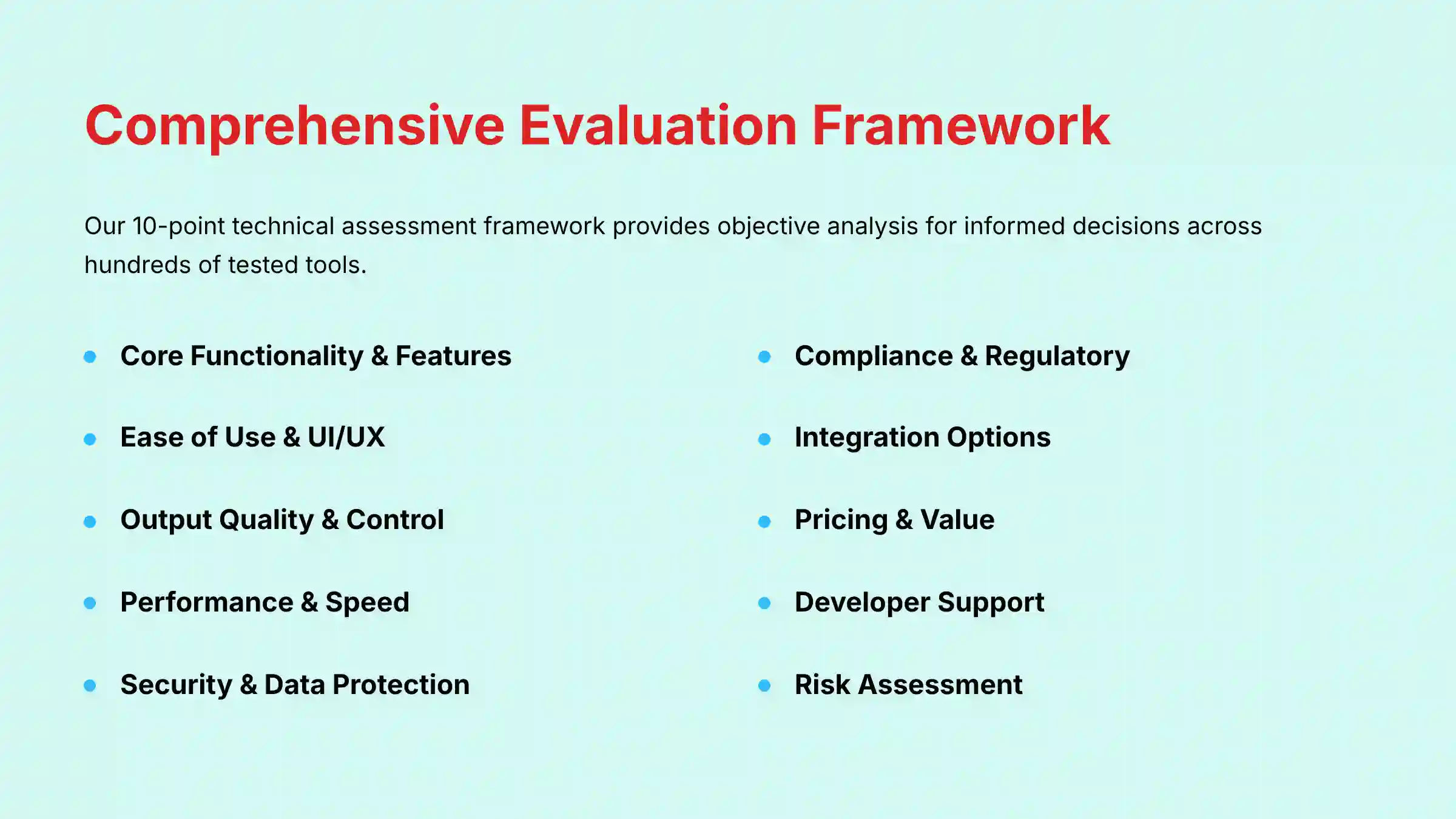Comprehensive Evaluation Framework for AI Collaboration Tools