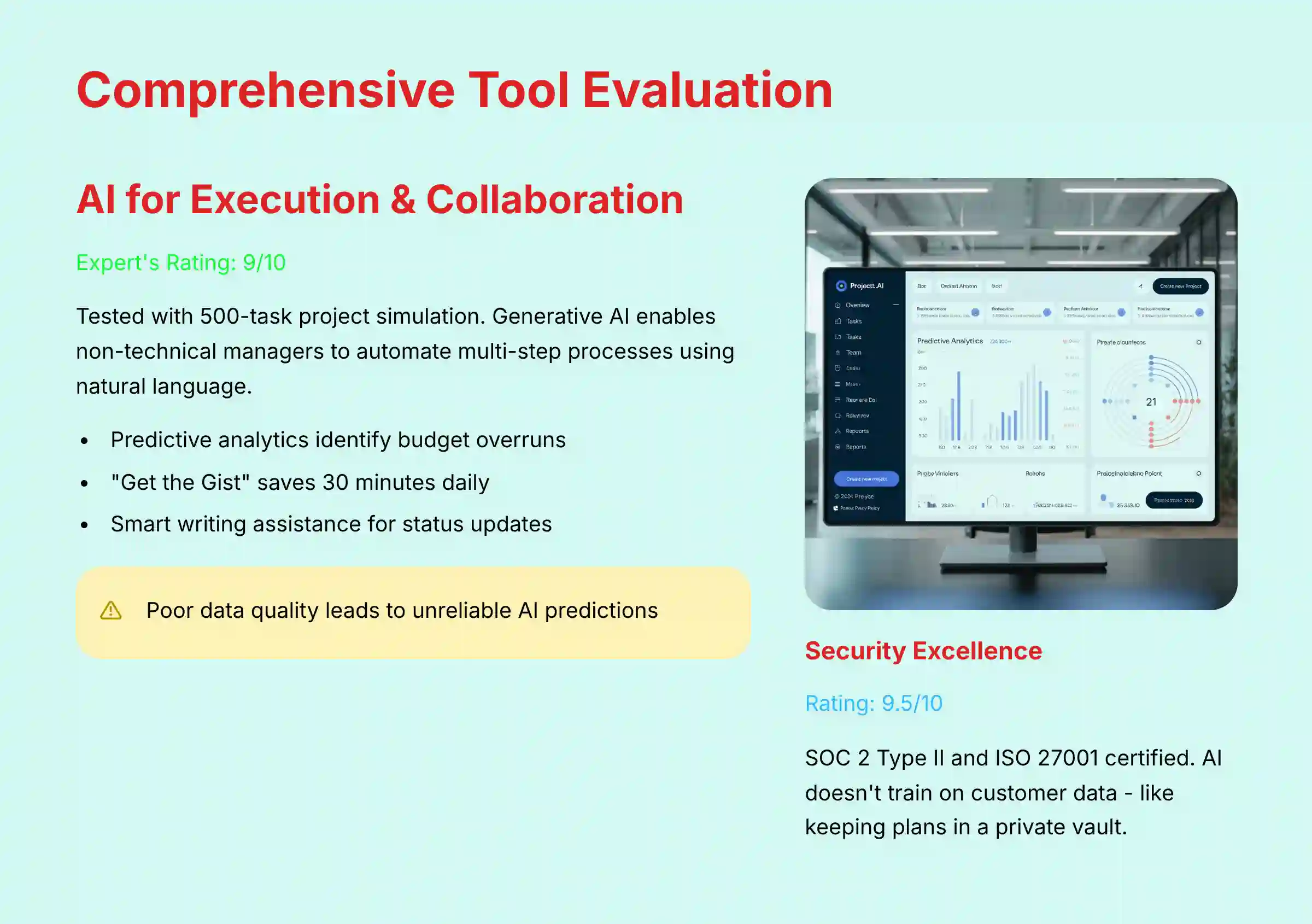 Comprehensive Tool Evaluation