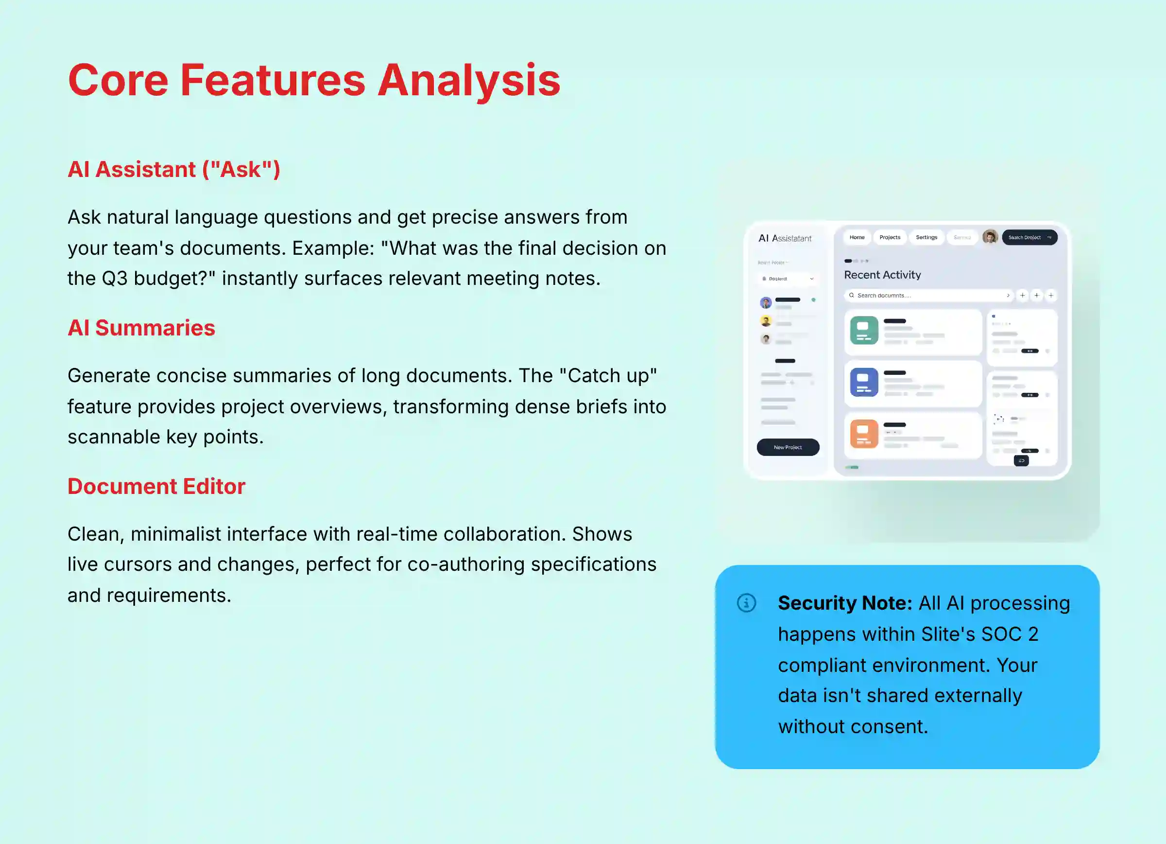 Core Features Analysis