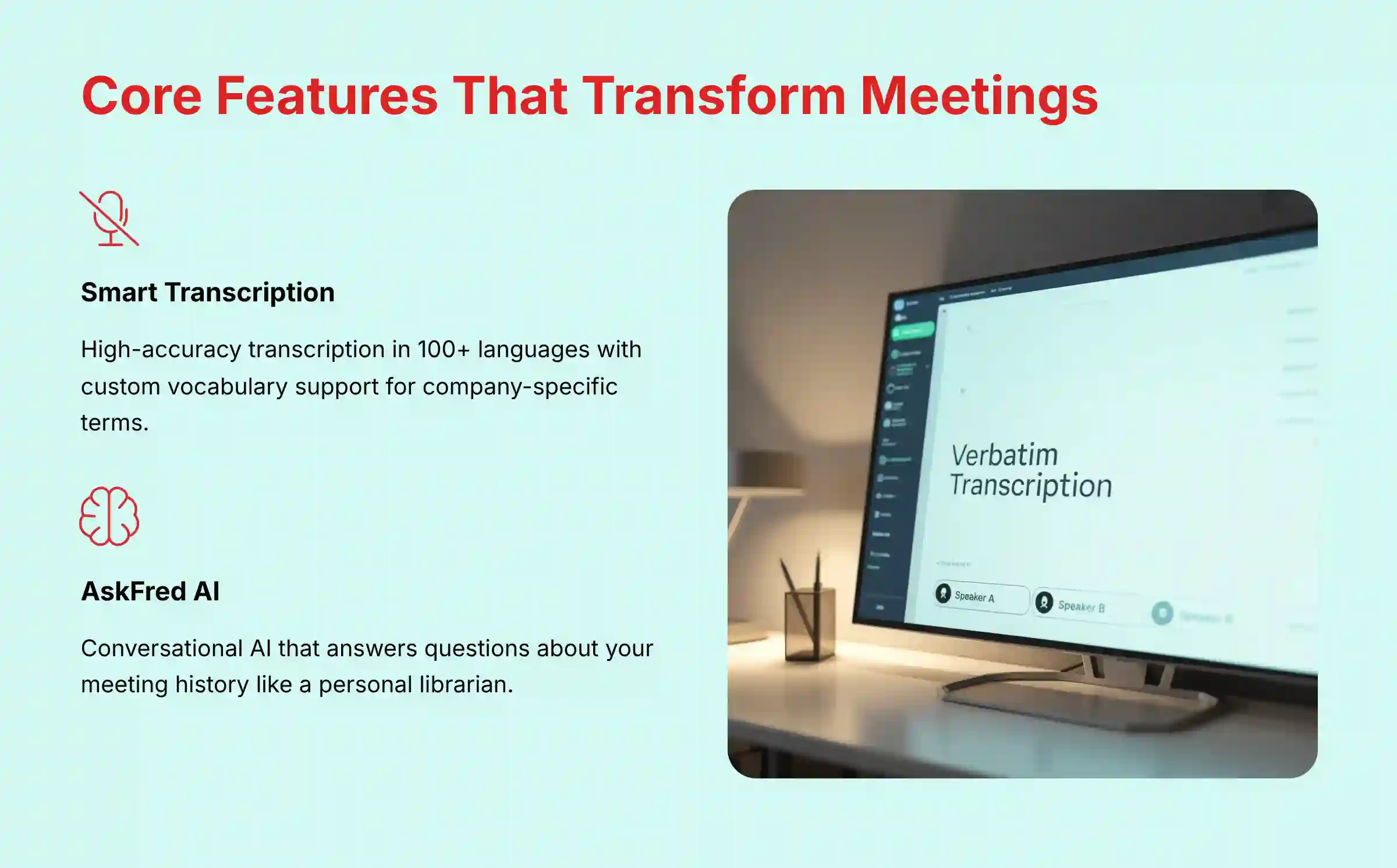 Core Features That Transform Meetings - Advanced AI capabilities overview