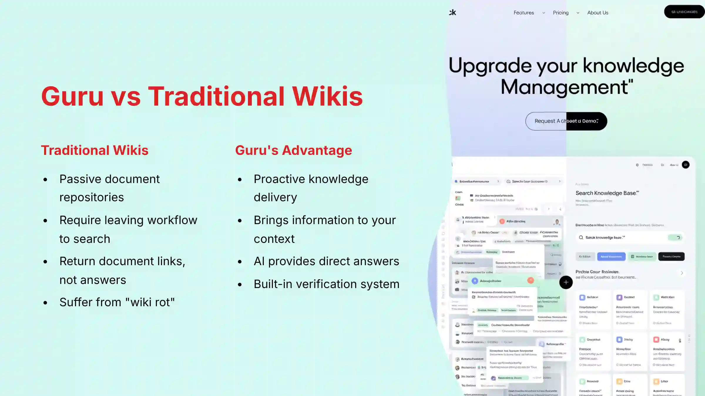 Guru vs Traditional Wikis