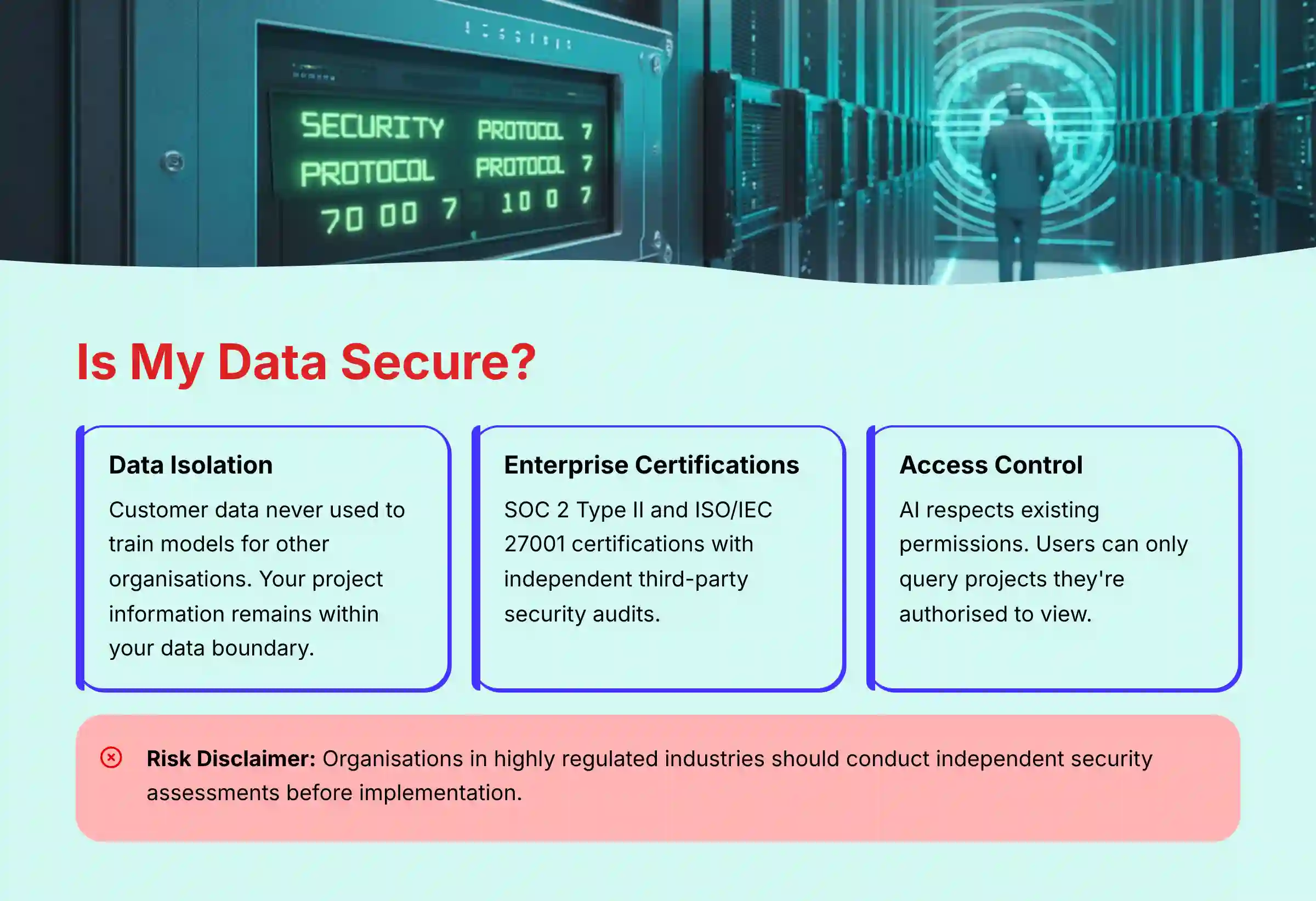 Data security and privacy in AI systems