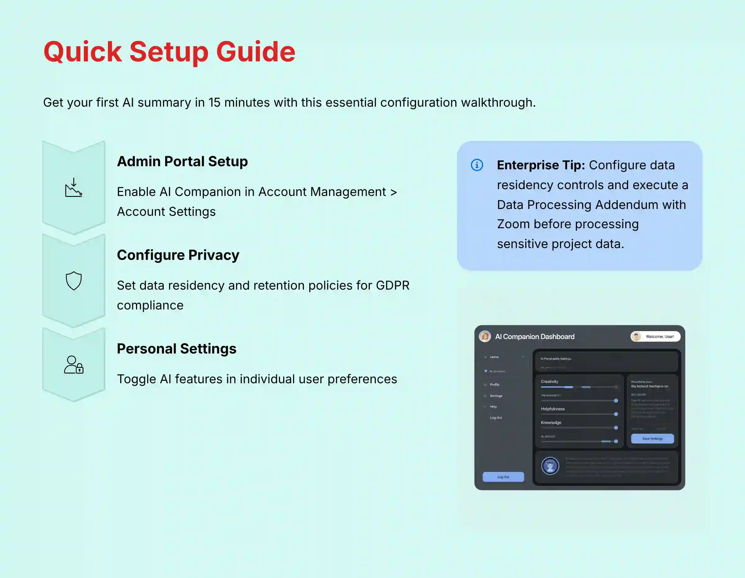 Quick Setup Guide for Zoom AI Companion Implementation