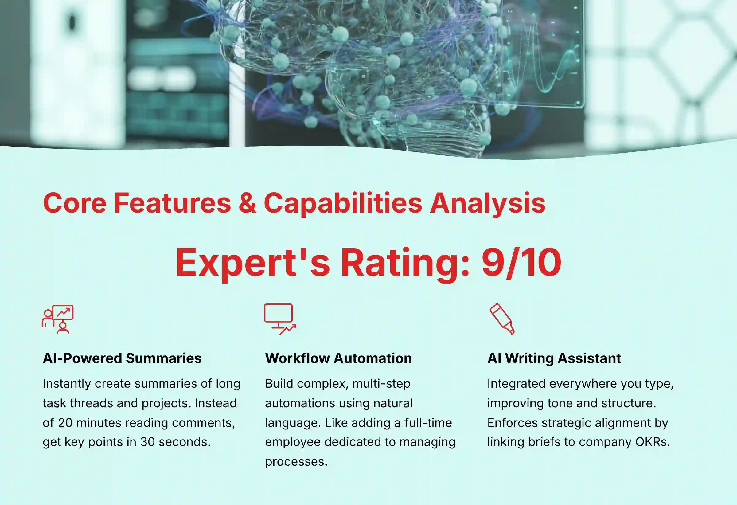 Core Features and Capabilities Analysis of ClickUp AI