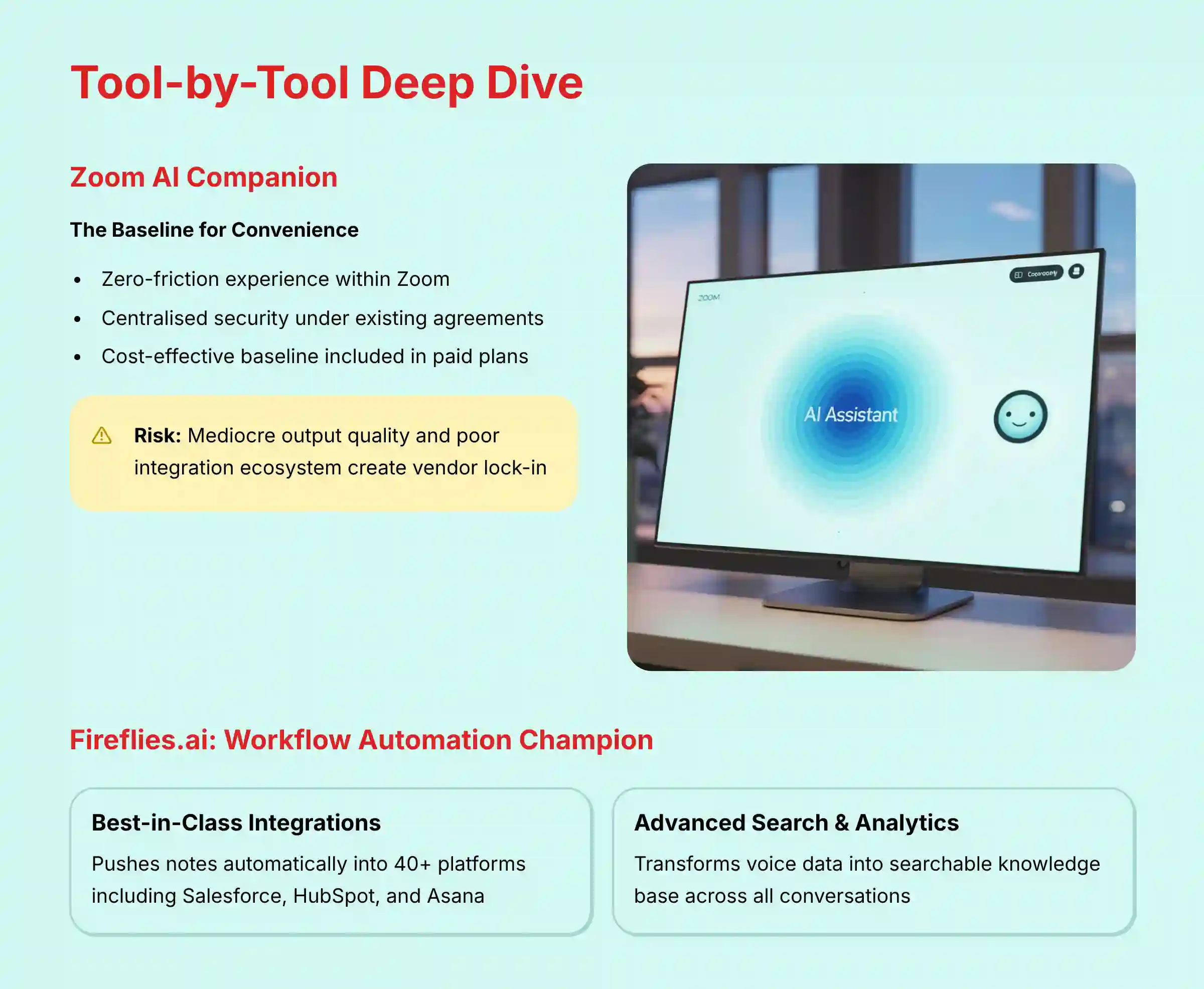 Tool-by-Tool Deep Dive Analysis Framework
