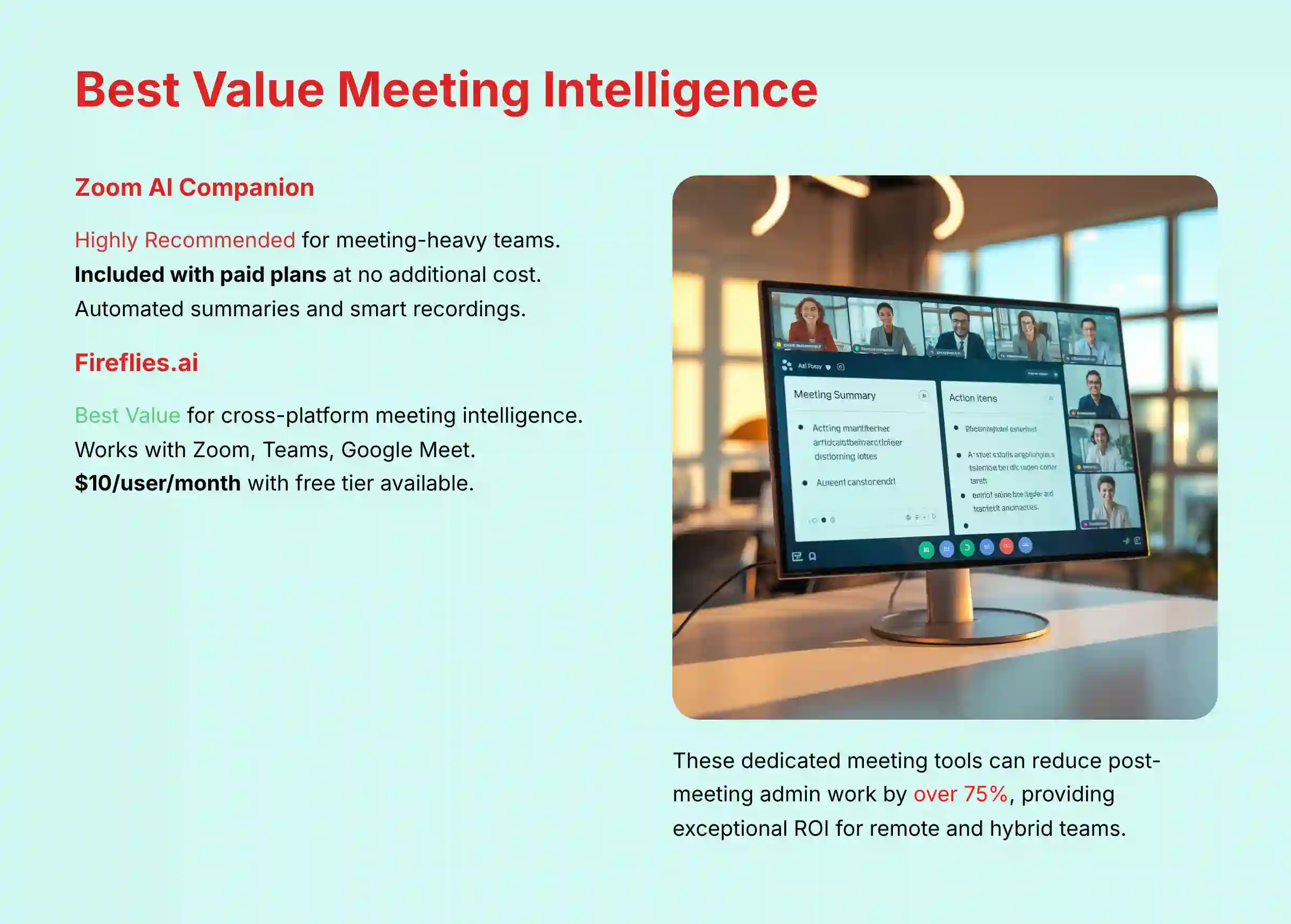 Best Value Meeting Intelligence