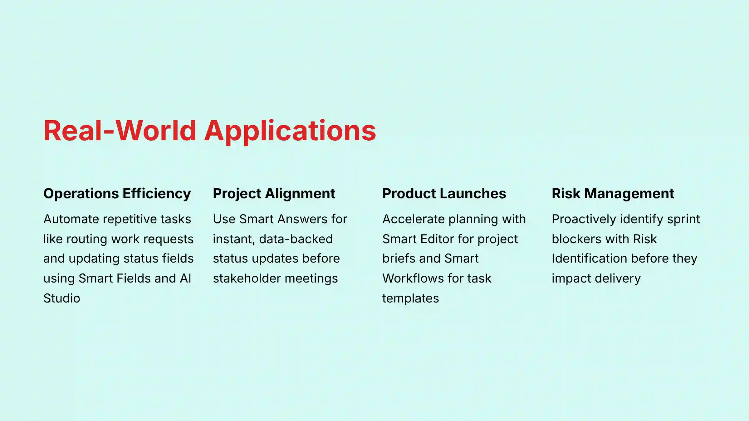 Real-world applications of Asana Intelligence in various industries