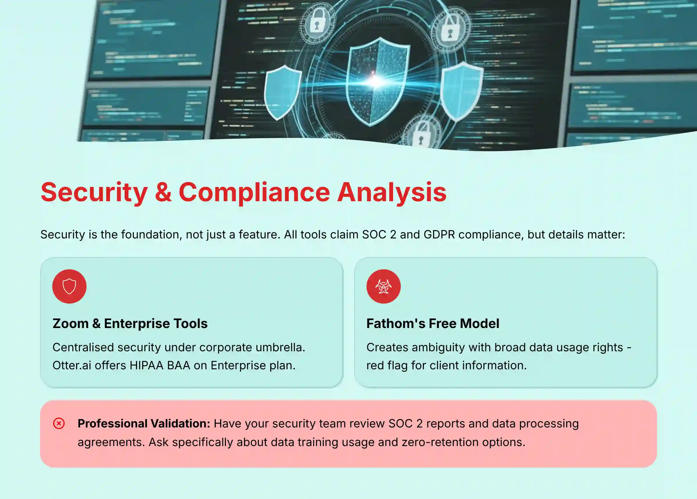 Security and Compliance Analysis Framework