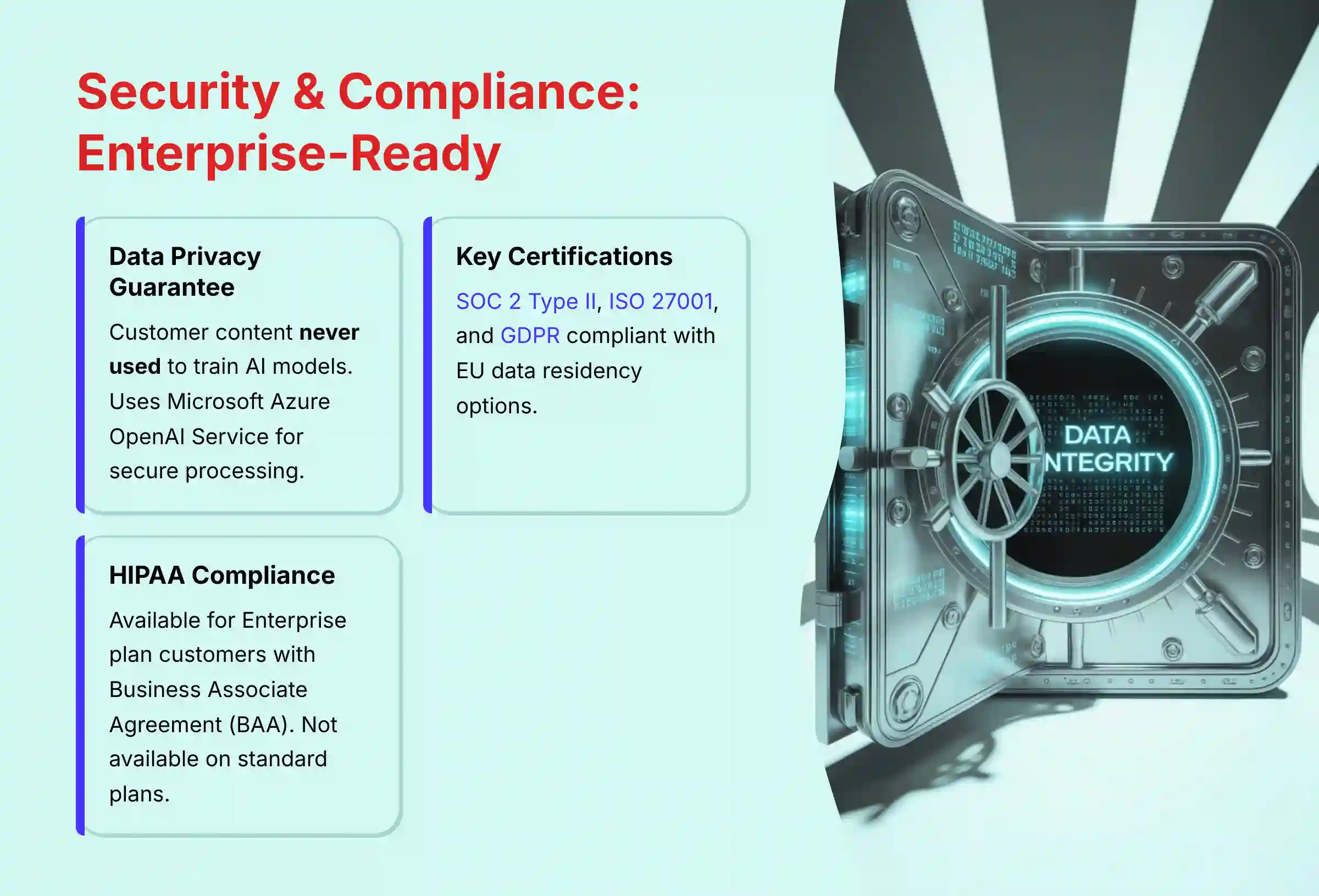Security and Compliance - Enterprise Ready