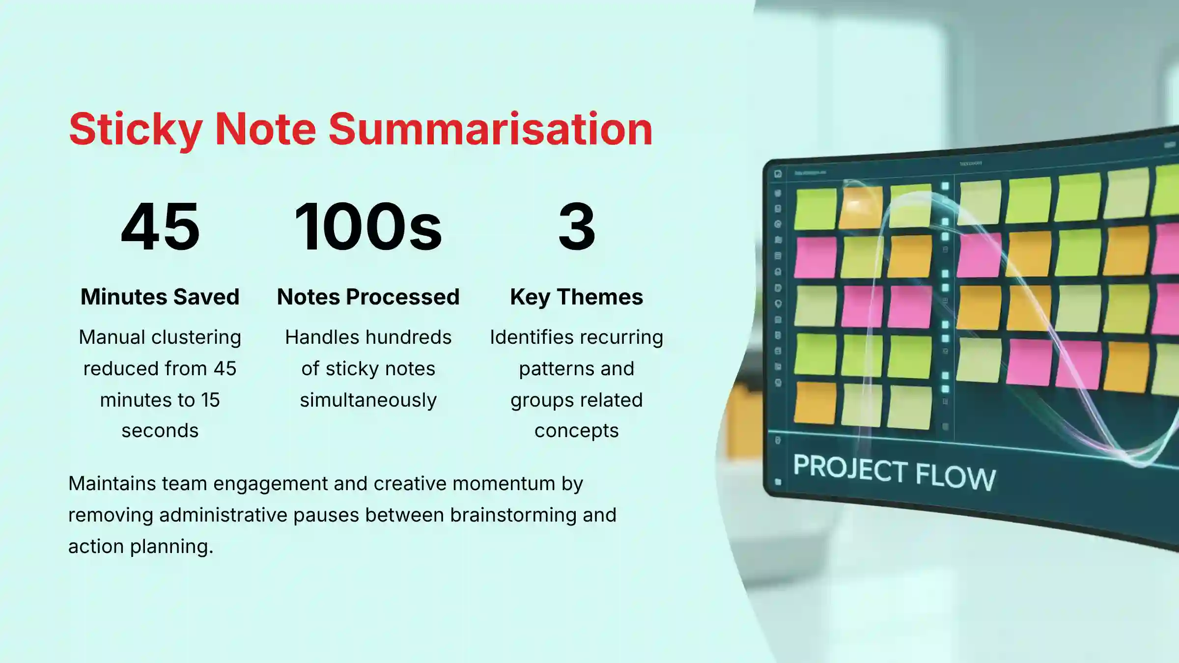 Sticky Note Summarization feature in Miro AI