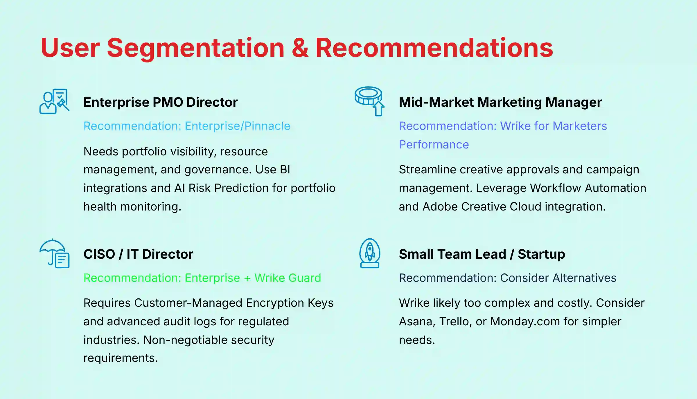 User Segmentation and Recommendations