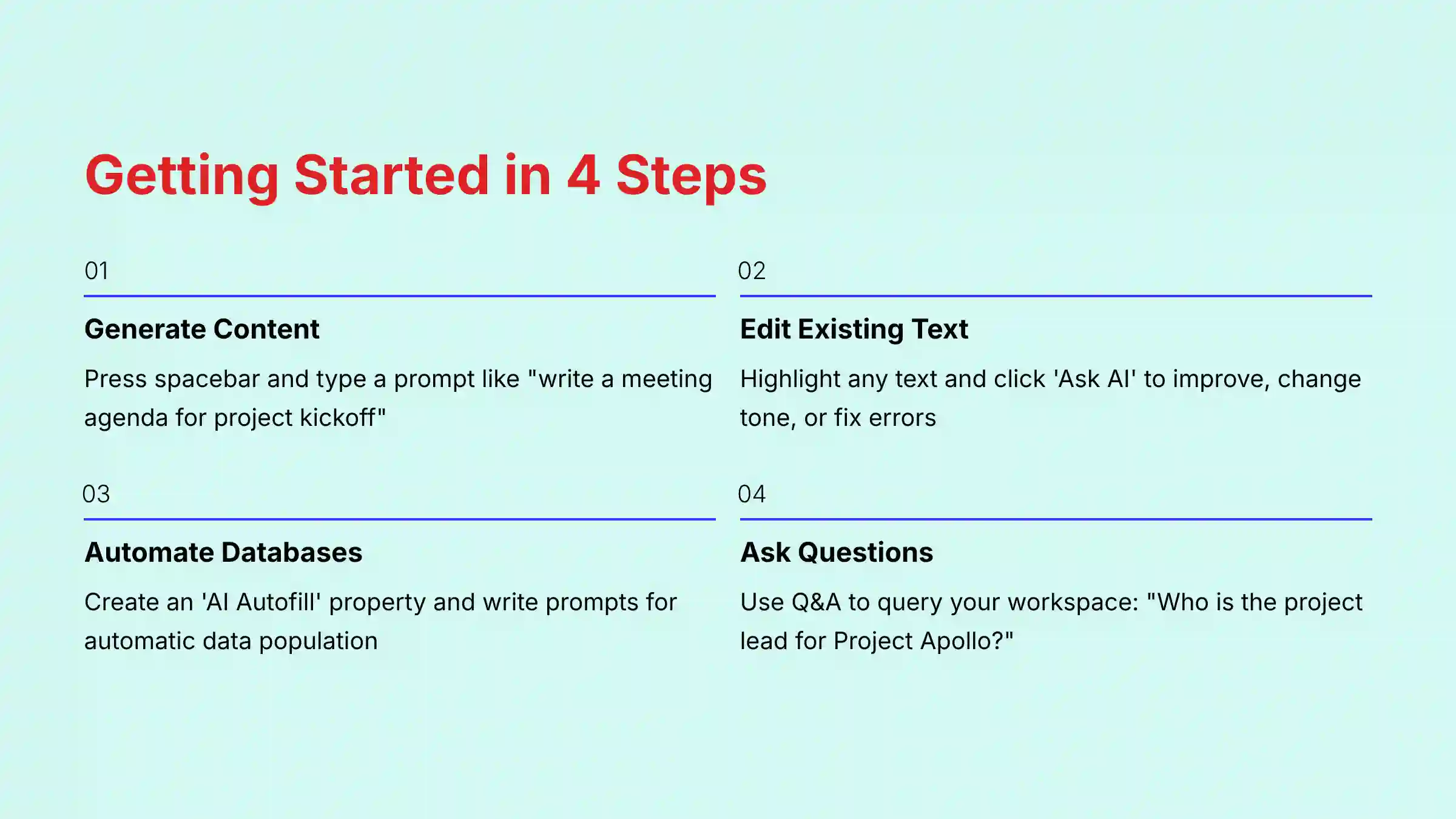 Getting Started in 4 Steps