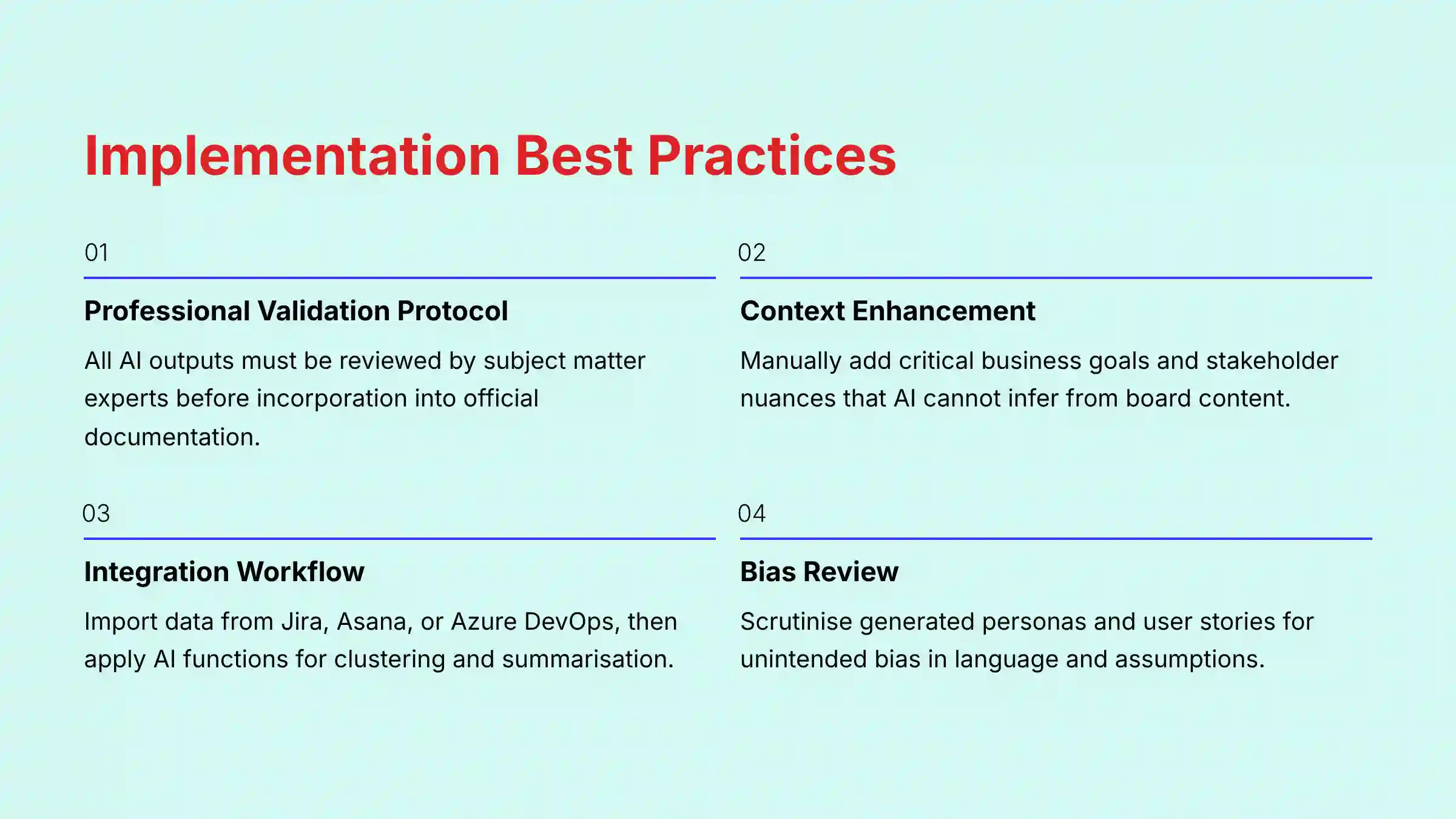 Implementation Best Practices - Miro AI Getting Started