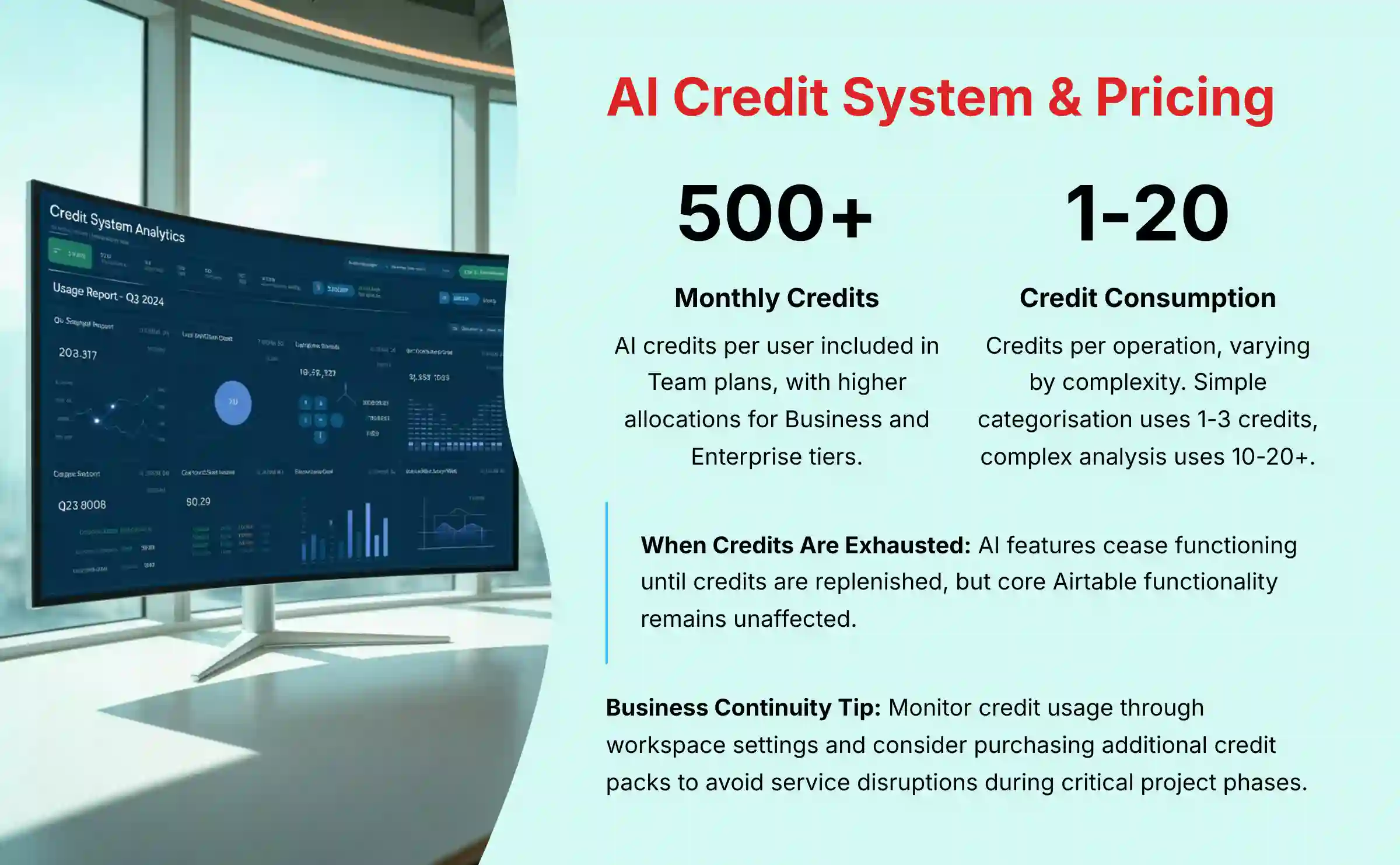 AI Credit System and Pricing Structure in Airtable