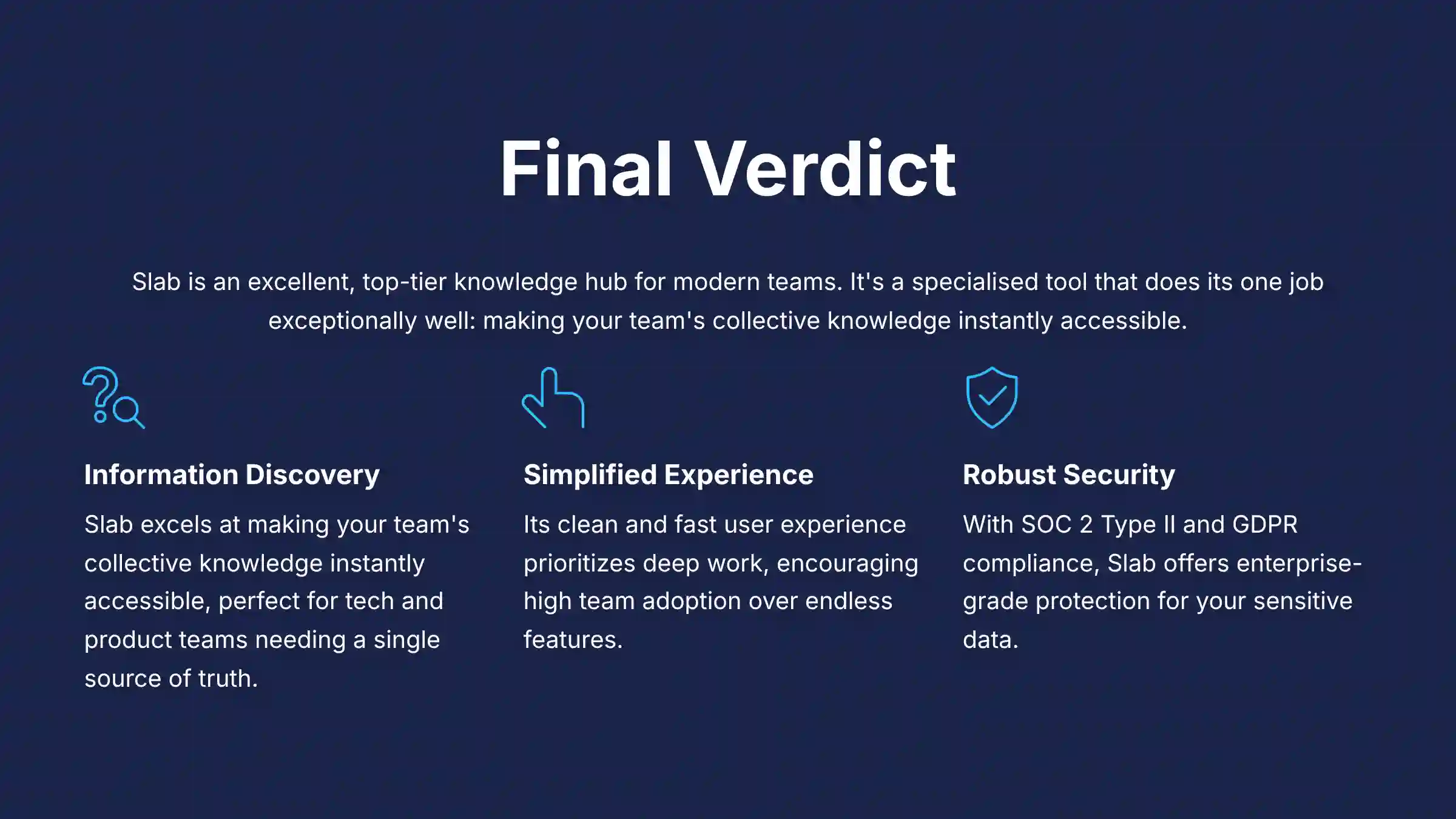 Final Verdict