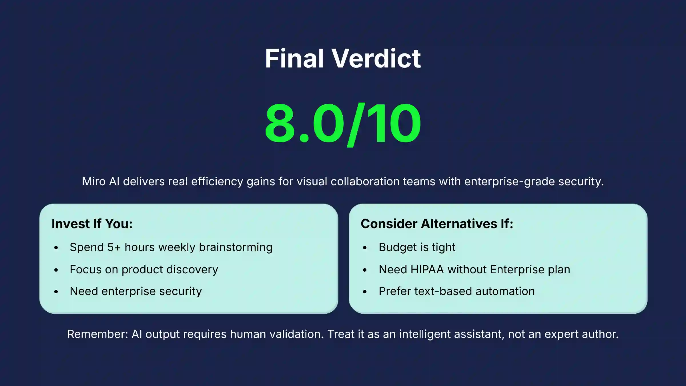 Final Verdict
