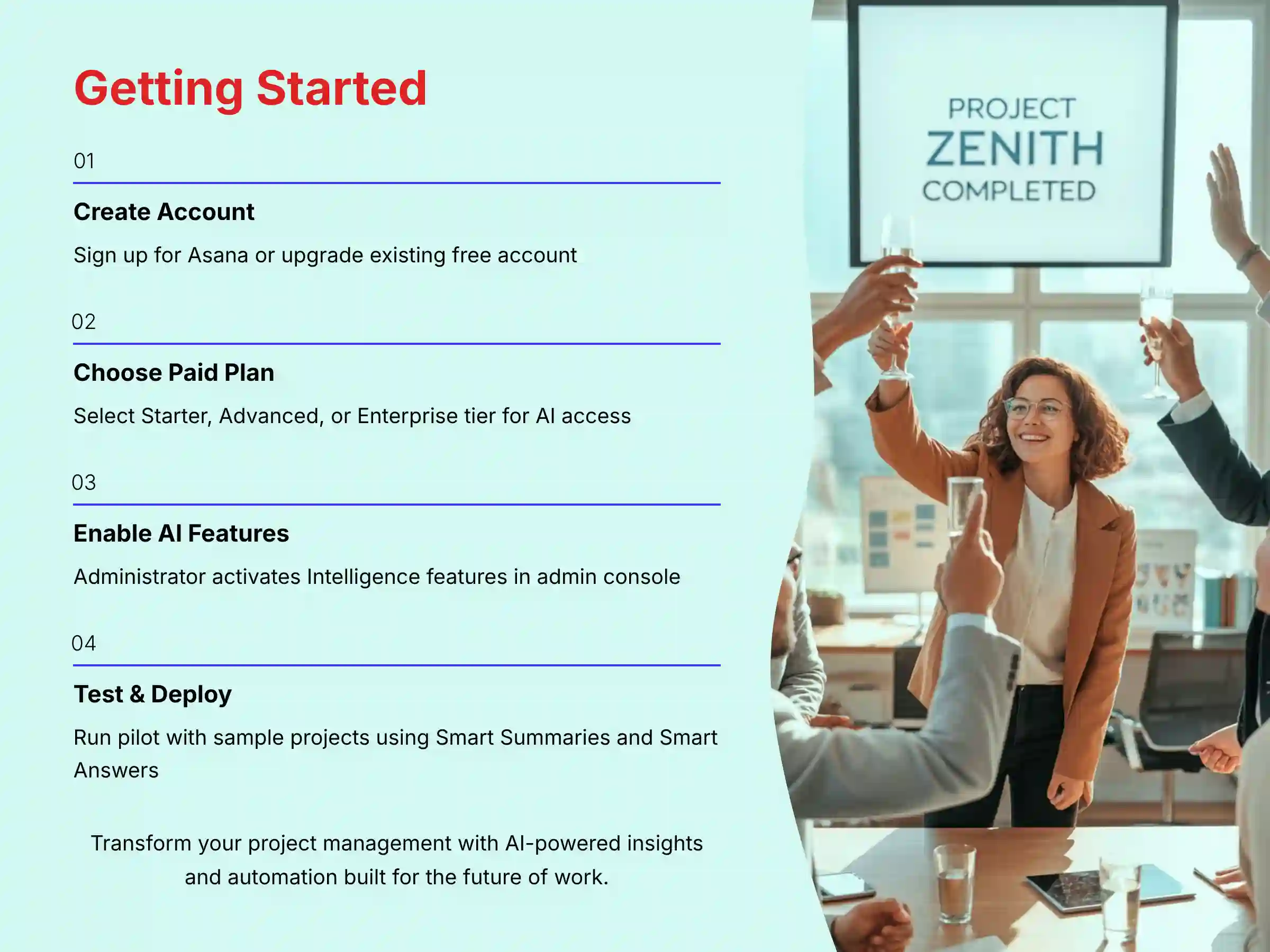 Getting started with Asana Intelligence - step by step setup guide