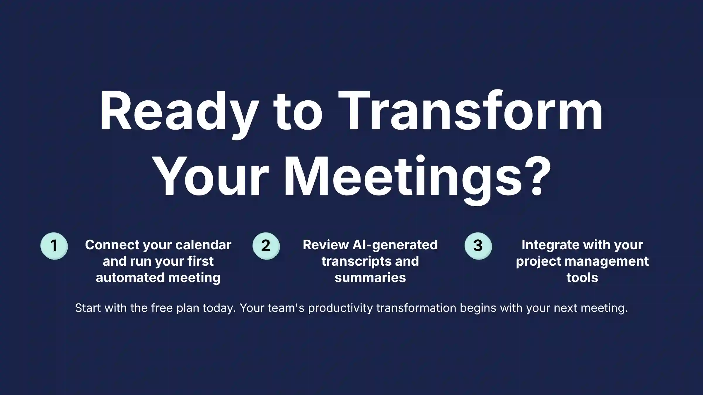 Ready to Transform Your Meetings - Step-by-step getting started guide