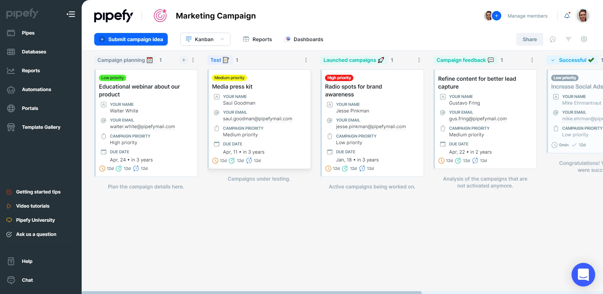 Pipefy 2.0 Workflow Builder Interface
