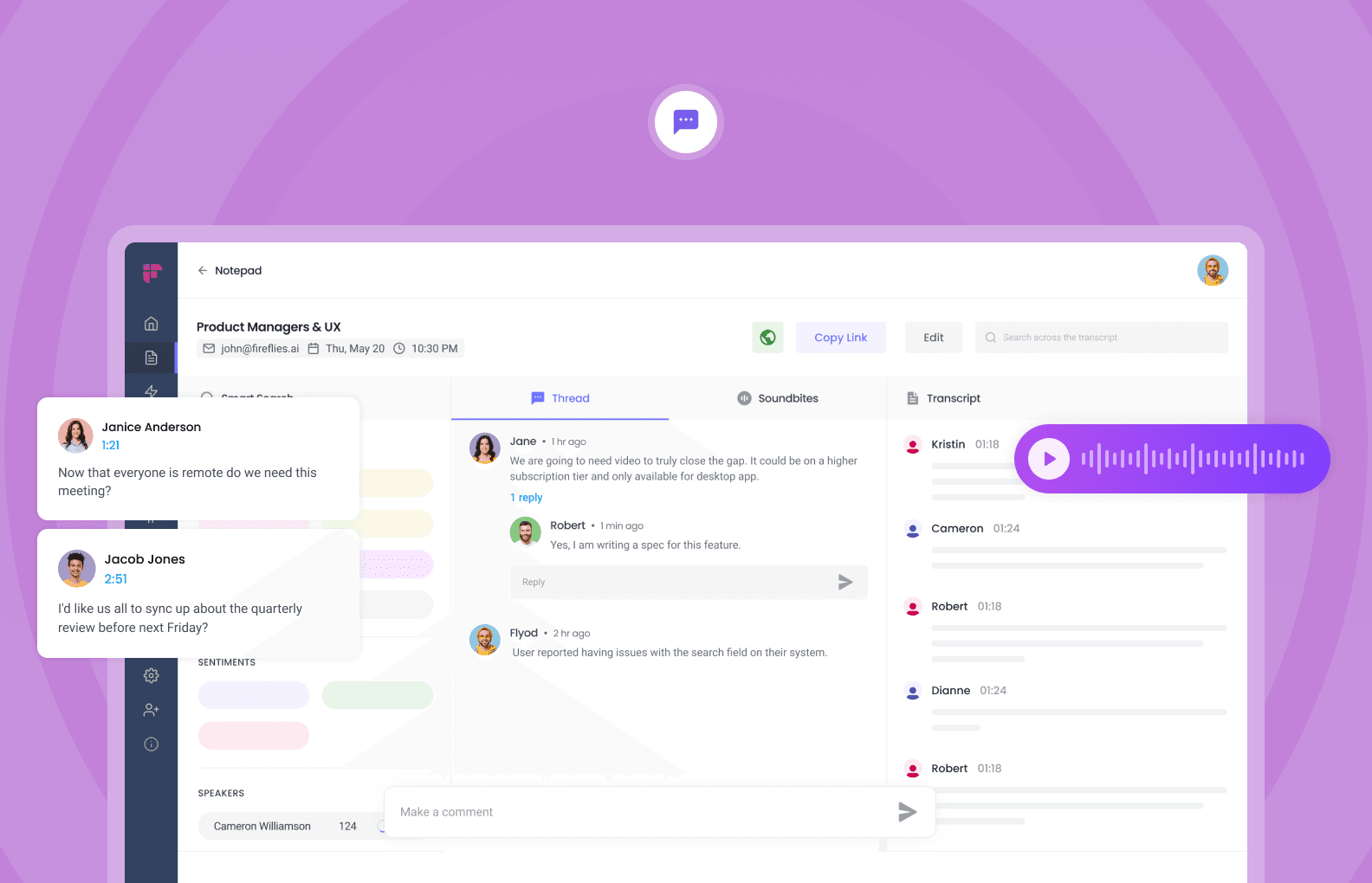 Fireflies.ai Feature Overview and Interface