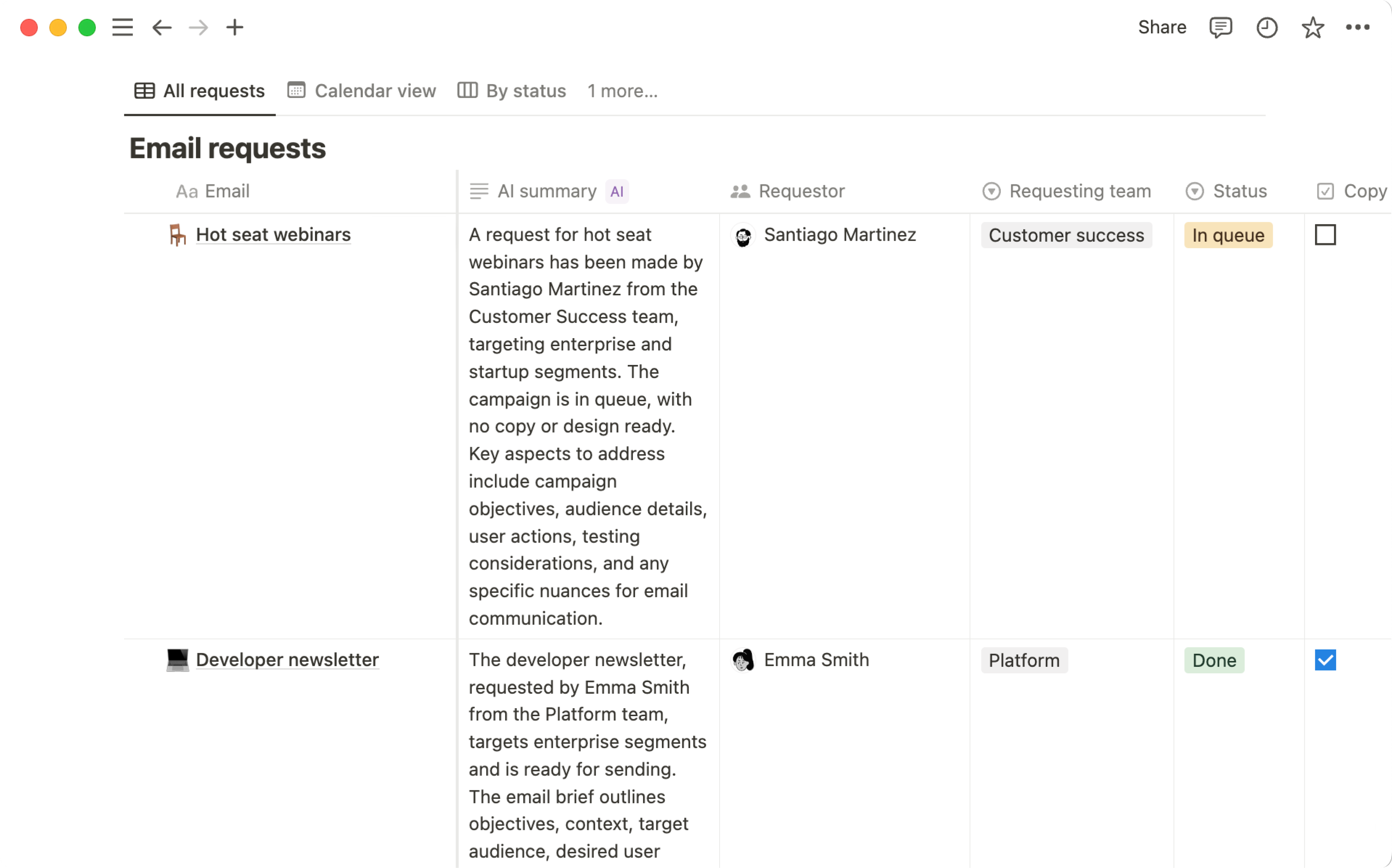 Notion AI Database Autofill Feature