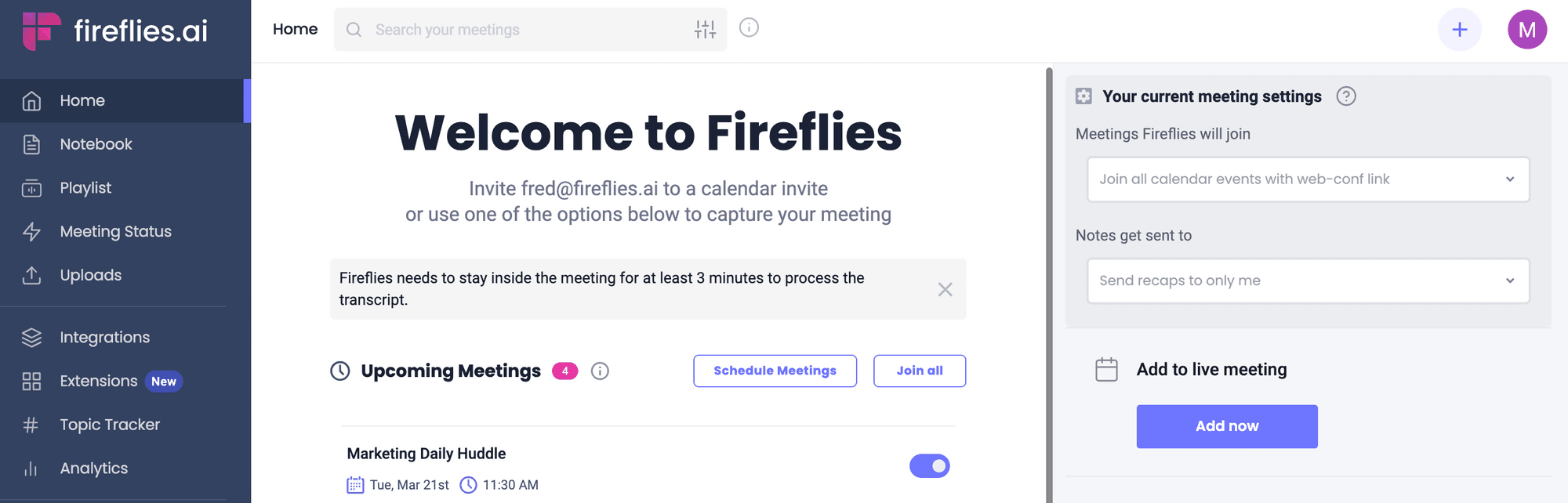 Fireflies AI Super Summaries Feature